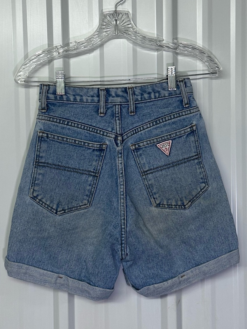 Title:
Vintage 80s Guess Jeans Denim Shorts High Rise Retro Streetwear Boho